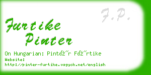 furtike pinter business card